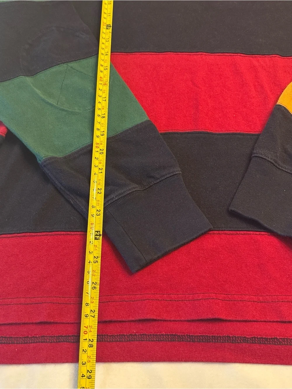 Classic J. Crew Striped Rugby Crewneck, sz L